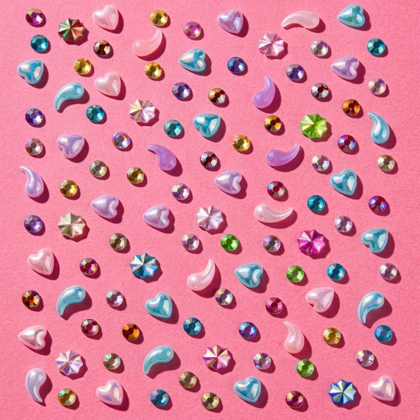 Multicolor Pearl Body Stickers