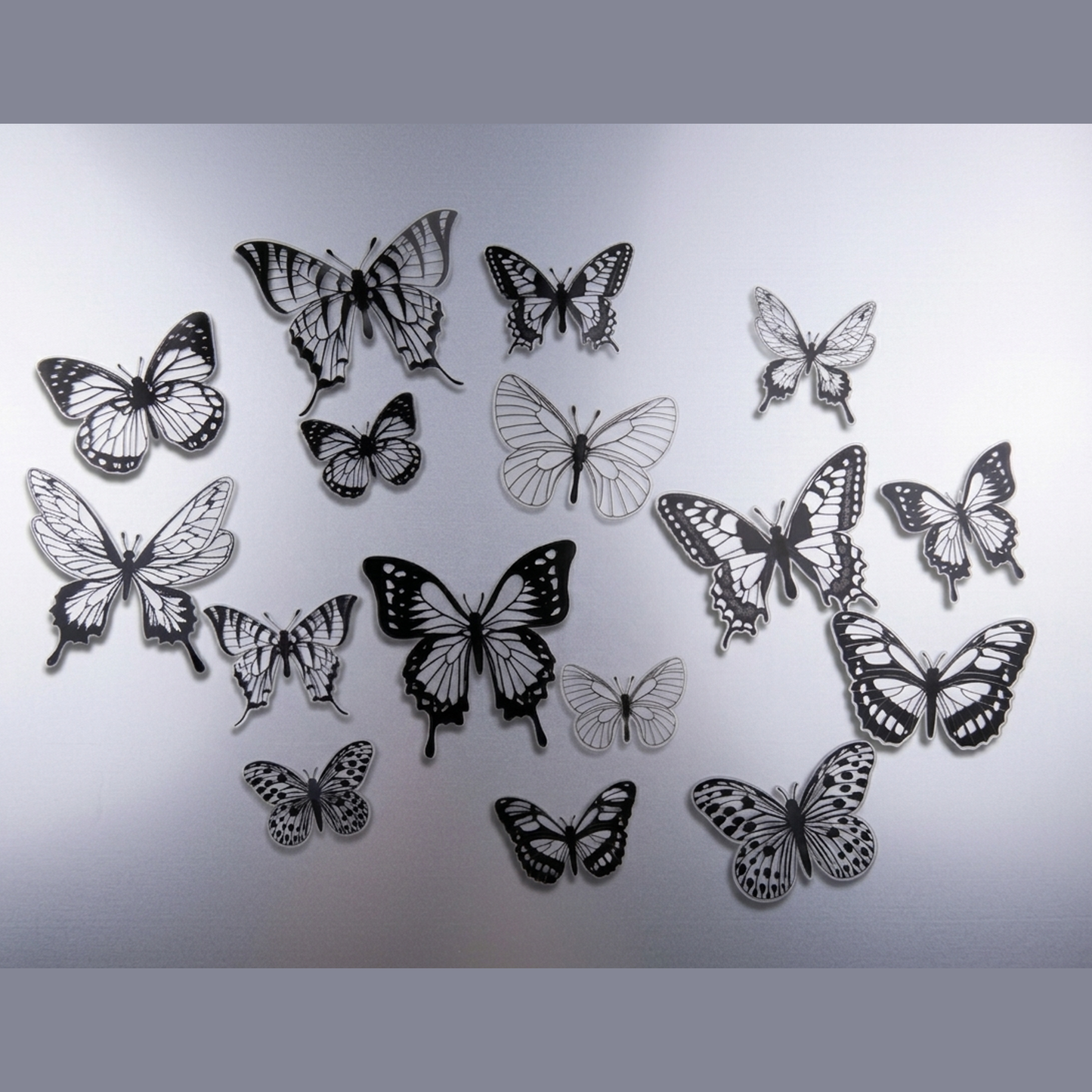 Black See Through Butterfly