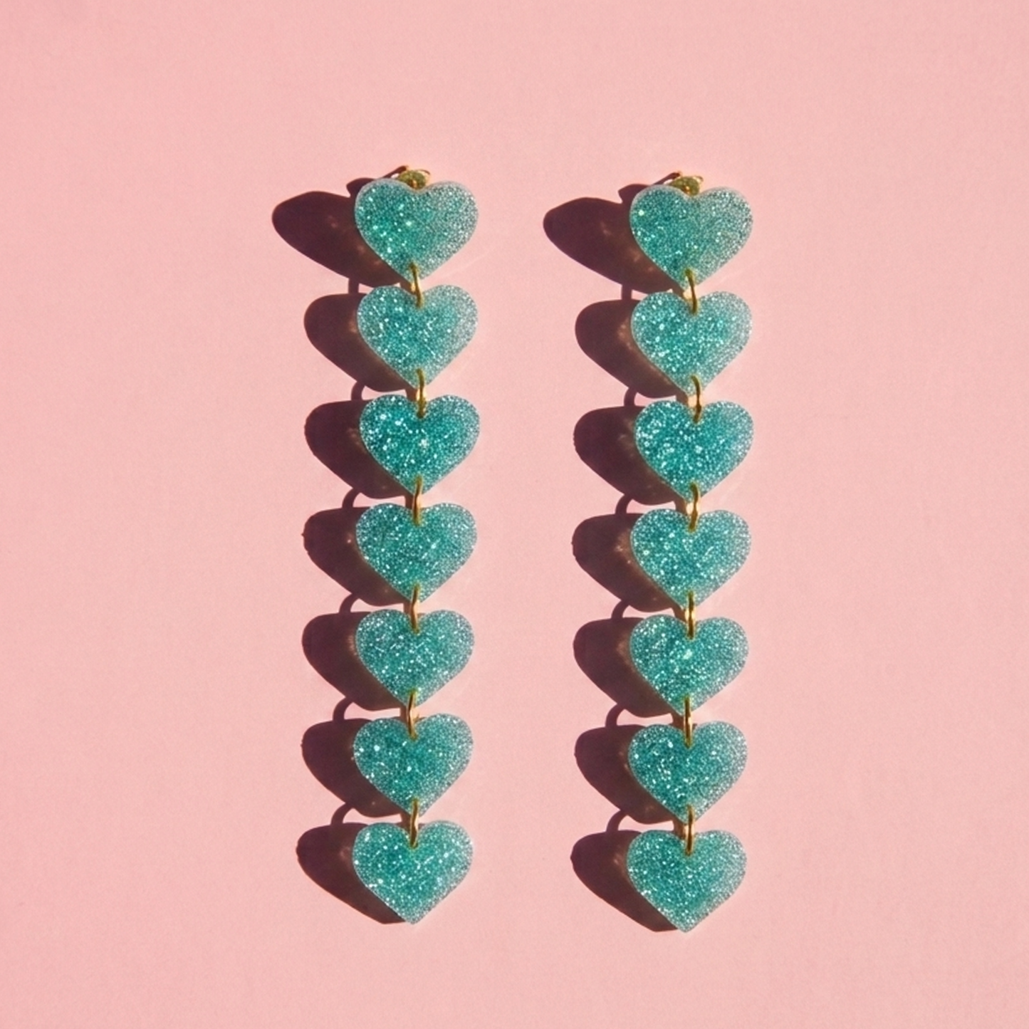 Teal Heart Drop