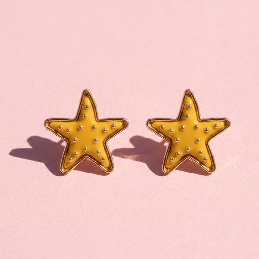 Yellow Star Stud